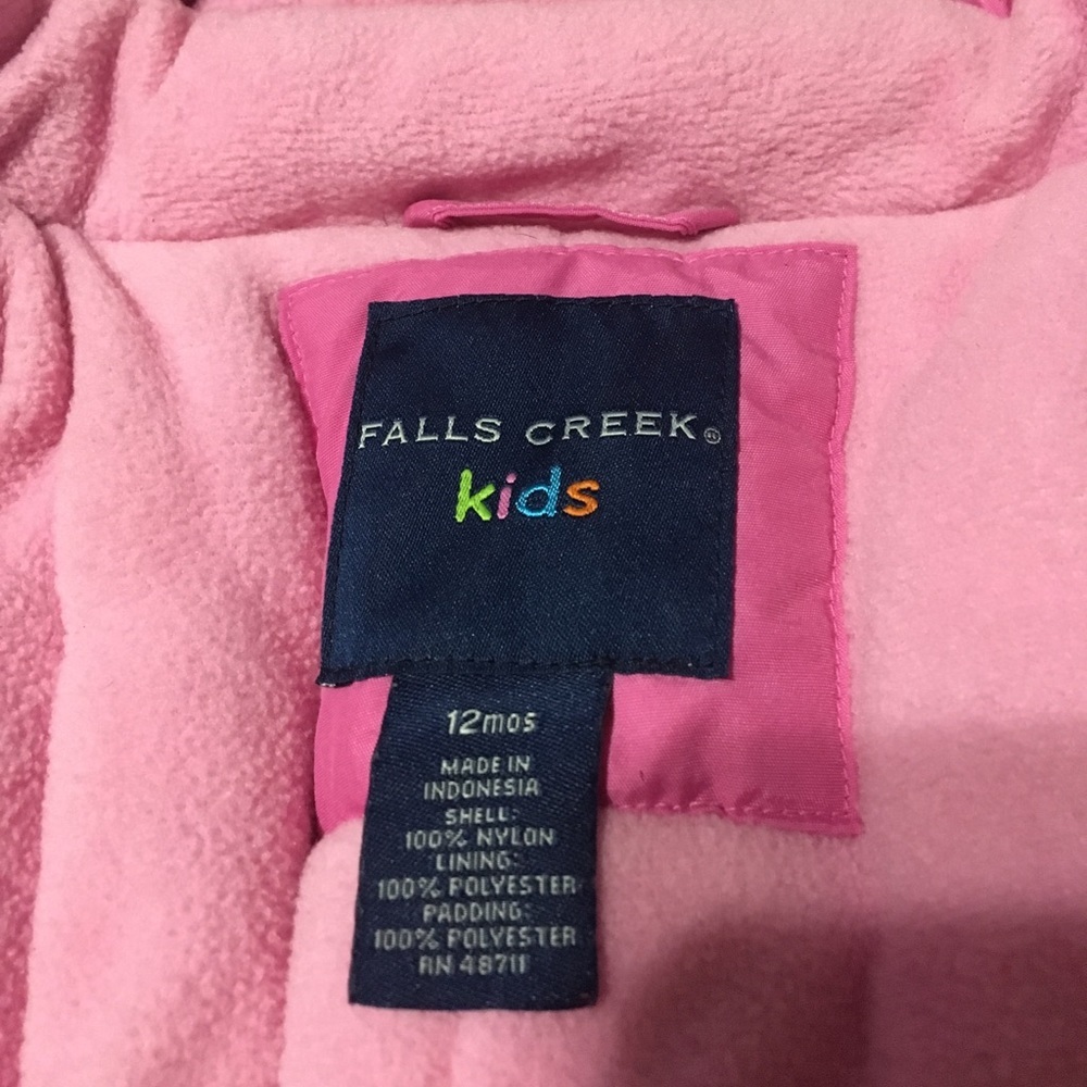Kids Baby Hooded Pink Winter Jacket - Picture 6 of 7